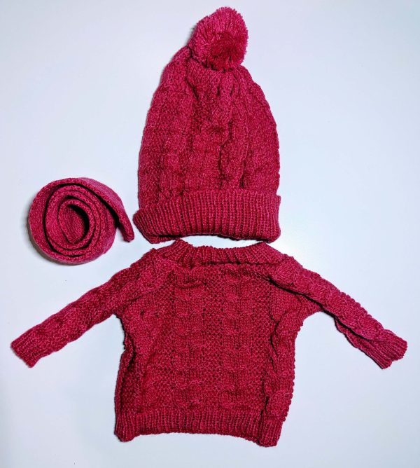 Knitted Kersey Hat and Scarf