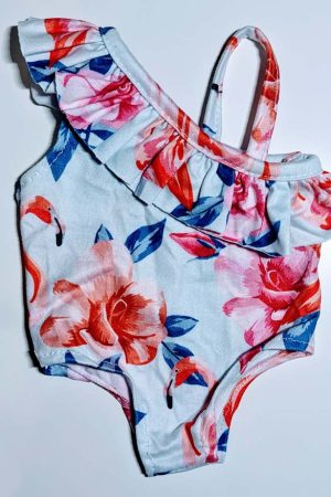 Floral White Swimsuit